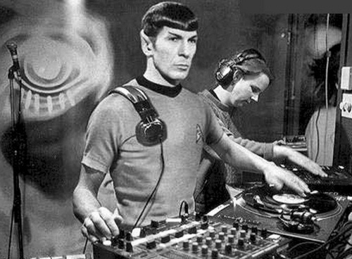 DJ Spock on the turntable