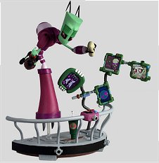 The Almighty Tallest Purple action figure with base The Almighty Tallest Purple action figure with base