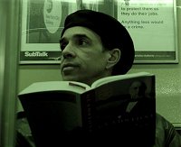 Reading on the subway Reading on the subway