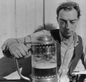 Buster Keaton and beer Buster Keaton and beer