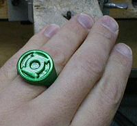 DIY Green Lantern ring DIY Green Lantern ring