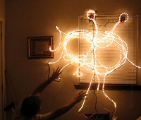 Flying Spaghetti Monster Christmas lights Flying Spaghetti Monster Christmas lights