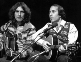 George Harrison and Paul Simon George Harrison and Paul Simon
