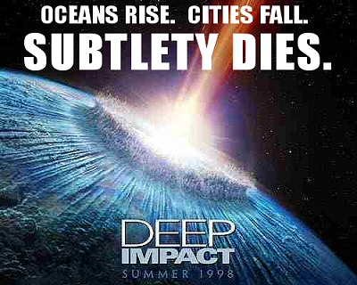 Deep Impact advertising, Needcoffee style Deep Impact advertising, Needcoffee style