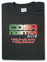 Cosa Nostra Pizza T-shirt from ThinkGeek Cosa Nostra Pizza T-shirt from ThinkGeek