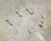 The Crucifixion as seen via Google Earth. The Crucifixion as seen via Google Earth.