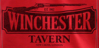 Winchester Tavern Shirt from Shaun of the Dead by Last Exit to Nowhere Winchester Tavern Shirt from Shaun of the Dead by Last Exit to Nowhere