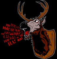 Evil Deer T-shirt by Mini Cassette Evil Deer T-shirt by Mini Cassette