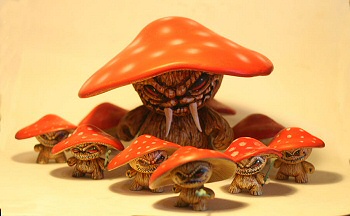 Evil Mushroom Army by Jason Jacenko