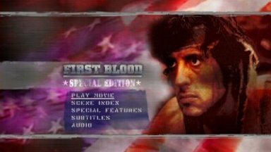 First Blood Special Edition DVD menu First Blood Special Edition DVD menu