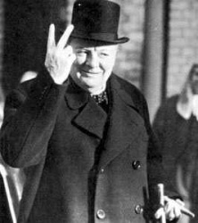 Winston Churchill, responding to British teenagers who say he never existed Winston Churchill, responding to British teenagers who say he never existed