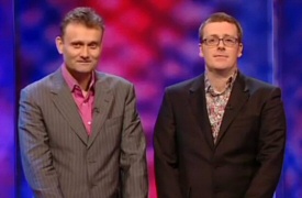 Hugh Dennis and Frankie Boyle from Mock the Week Hugh Dennis and Frankie Boyle from Mock the Week