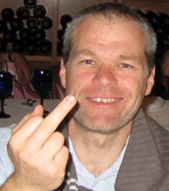 Uwe Boll gives you the finger Uwe Boll gives you the finger