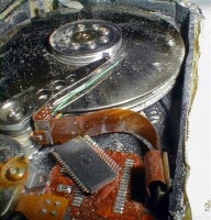 Hard drive from the Space Shuttle Columbia Hard drive from the Space Shuttle Columbia