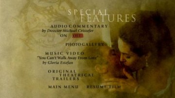 Original Sin special features menu Original Sin special features menu