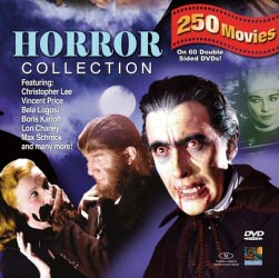 Horror Collection 250 Movie Pack from Mill Creek Entertainment DVD Cover Art Horror Collection 250 Movie Pack from Mill Creek Entertainment DVD Cover Art