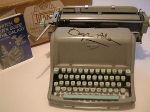 Douglas Adams' Typewriter, signed Douglas Adams' Typewriter, signed