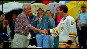 Bob Barker and Adam Sandler from Happy Gilmore Bob Barker and Adam Sandler from Happy Gilmore
