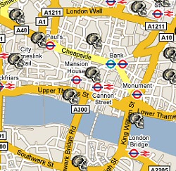 Interactive Map of London's Dead Interactive Map of London's Dead