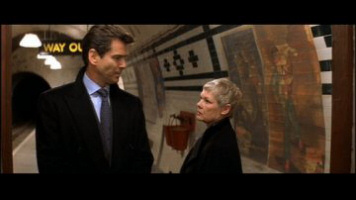 Pierce Brosnan as James Bond and Judi Dench as M from Die Another Day Pierce Brosnan as James Bond and Judi Dench as M from Die Another Day