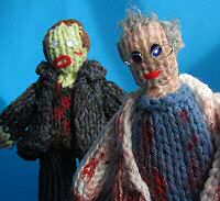 Knitted Day of the Dead characters Knitted Day of the Dead characters