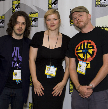Simon Pegg Wearing WGON TV Tshirt Simon Pegg Wearing WGON TV Tshirt