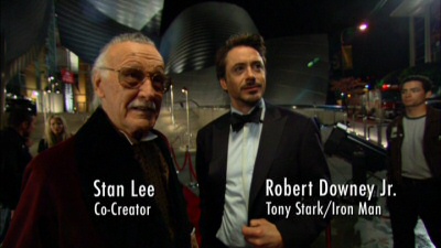 Stan Lee and Robert Downey Jr. from the Iron Man DVD Stan Lee and Robert Downey Jr. from the Iron Man DVD