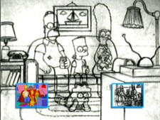 The Simpsons couch gag sketch The Simpsons couch gag sketch