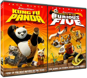 Kung Fu Panda and Secrets of the Furious Five DVD cover art Kung Fu Panda and Secrets of the Furious Five DVD cover art