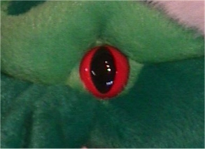 Santa Cthulhu eye closeup Santa Cthulhu eye closeup
