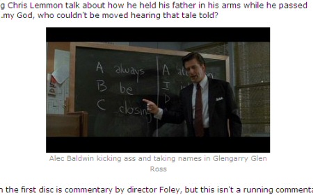 Glengarry caption example Glengarry caption example