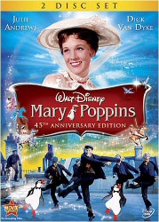 Mary Poppins DVD cover art Mary Poppins DVD cover art