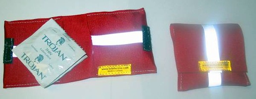 reflective condom wallet reflective condom wallet