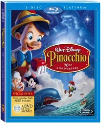 Pinocchio Platinum Blu-Ray cover art Pinocchio Platinum Blu-Ray cover art