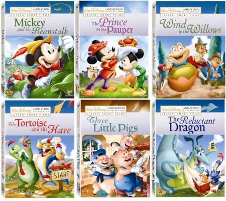 Disney Animation Collection: Classic Short Films Vols. 1-6 DVD cover art Disney Animation Collection: Classic Short Films Vols. 1-6 DVD cover art