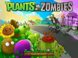 Plants vs. Zombies opening screen Plants vs. Zombies opening screen