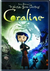 Coraline Single-Disc Edition DVD cover art Coraline Single-Disc Edition DVD cover art