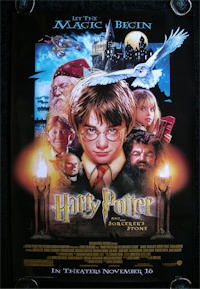 Harry Potter and the Sorcerer's Stone movie poster art Harry Potter and the Sorcerer's Stone movie poster art