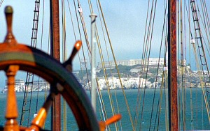 San Francisco - Alcatraz & Hyde Street Piers Balclutha Ship Wheel San Francisco - Alcatraz & Hyde Street Piers Balclutha Ship Wheel