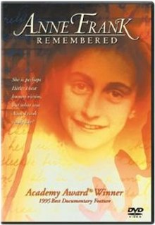Anne Frank Remembered DVD cover art Anne Frank Remembered DVD cover art