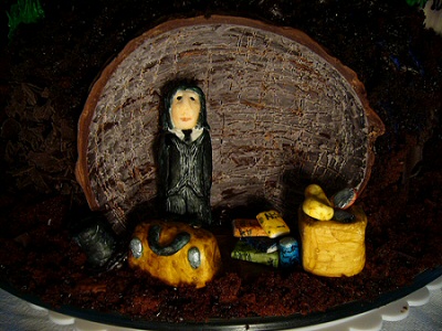 The Graveyard Book Cake - Silas The Graveyard Book Cake - Silas