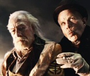 Christopher Plummer and Tom Waits in The Imaginarium of Dr. Parnassus Christopher Plummer and Tom Waits in The Imaginarium of Dr. Parnassus