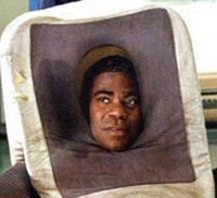Tracy Morgan as a cell phone in Cop Out Tracy Morgan as a cell phone in Cop Out