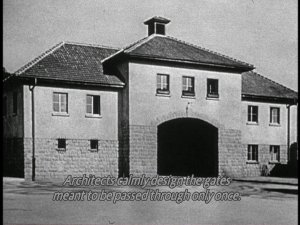 Night and Fog: concentration camp gates Night and Fog: concentration camp gates