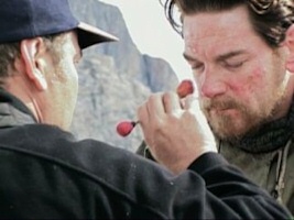 Kenneth Branagh gets makeup for Shackleton Kenneth Branagh gets makeup for Shackleton