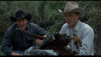 Heath Ledger and Jake Gyllenhaal in Brokeback Mountain Heath Ledger and Jake Gyllenhaal in Brokeback Mountain