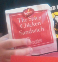 Chick-Fil-A Spicy Chicken Sandwich Chick-Fil-A Spicy Chicken Sandwich
