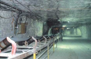 A salt mine in Kansas A salt mine in Kansas