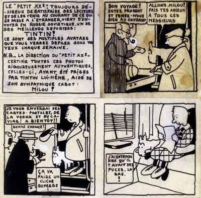 From the first Tintin adventure From the first Tintin adventure