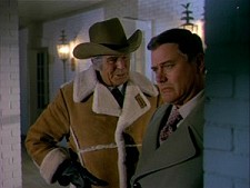 Jim Davis and Larry Hagman in Dallas Jim Davis and Larry Hagman in Dallas